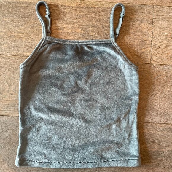 Skims Velour Tank Top & Jogger Set | Size Tank: Small Joggers: Small | Gray - Picture 8 of 10